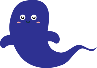 vektör, çizgi film beyaz arka planda şirin küçük mavi balina