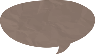 Eski grunge kağıt konuşma balonu, buruşuk element