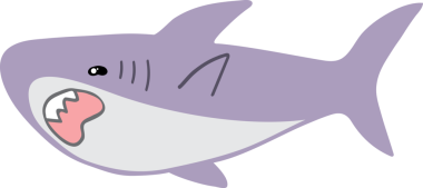 Şirin köpekbalığı karikatürü, deniz hayvanı