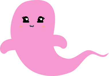 Şirin, gülümseyen pembe ve beyaz balina çizgi filmi. vektör illüstrasyonu