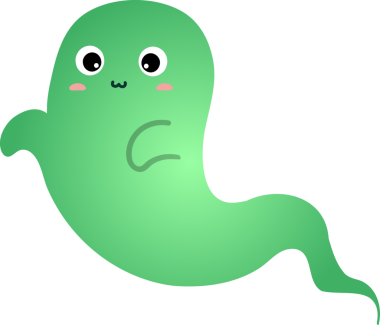 Yeşil hayaletli şirin yeşil canavar.