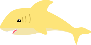 Şirin köpekbalığı karikatürü, deniz hayvanı
