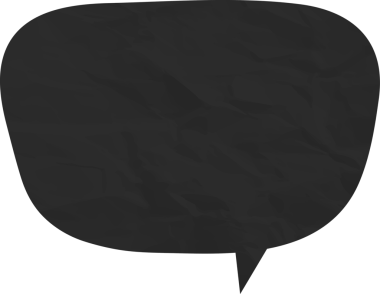 Eski grunge kağıt konuşma balonu, buruşuk element