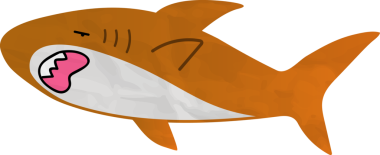 komik köpekbalığı karikatürü ikon vektör illüstrasyon grafik tasarımı