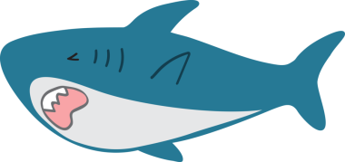 Şirin köpekbalığı karikatürü, deniz hayvanı