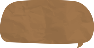 Eski grunge kağıt konuşma balonu, buruşuk element