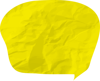 Eski grunge kağıt konuşma balonu, buruşuk element