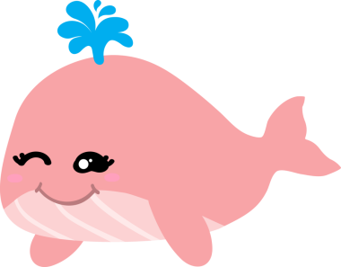 Çiçekli şirin balina.