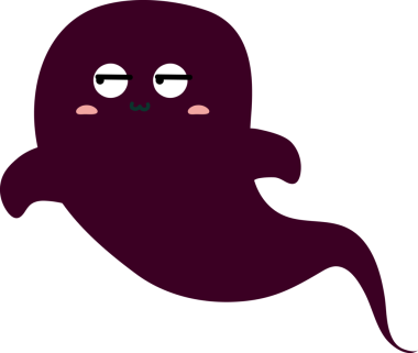 hayaletin düz renk simgesi