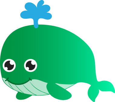 Tatlı balina çizgi filmi, deniz hayvanı.