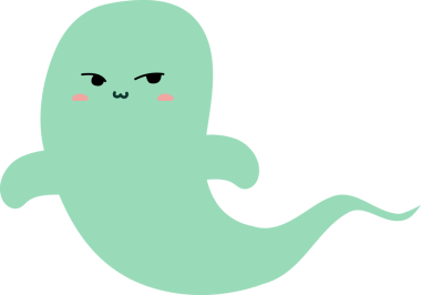 vektör karikatür komik hayalet