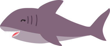Şirin köpekbalığı karikatürü, deniz hayvanı