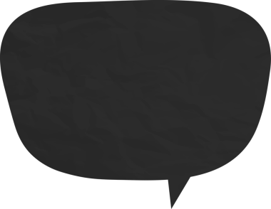 Eski grunge kağıt konuşma balonu, buruşuk element