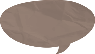 Eski grunge kağıt konuşma balonu, buruşuk element