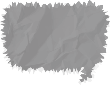 Eski grunge kağıt konuşma balonu, buruşuk element