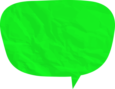 Eski grunge kağıt konuşma balonu, buruşuk element