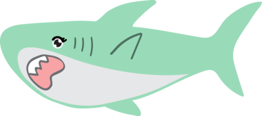 Şirin köpekbalığı karikatürü, deniz hayvanı