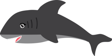 Şirin köpekbalığı karikatürü, deniz hayvanı