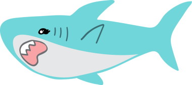 Şirin köpekbalığı karikatürü, deniz hayvanı