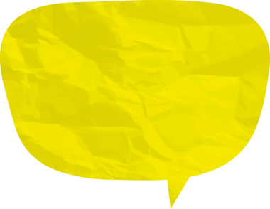 Eski grunge kağıt konuşma balonu, buruşuk element