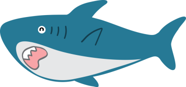 Şirin köpekbalığı karikatürü, deniz hayvanı