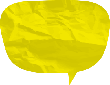 Eski grunge kağıt konuşma balonu, buruşuk element