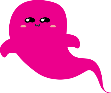 Pembe gözlü sevimli canavar. vektör karikatür çizimi beyaz arkaplanda izole edildi.