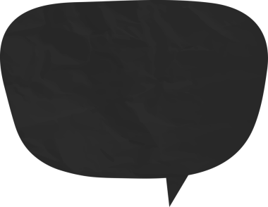 Eski grunge kağıt konuşma balonu, buruşuk element