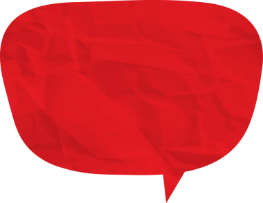 Eski grunge kağıt konuşma balonu, buruşuk element