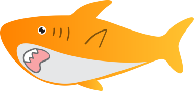 Şirin köpekbalığı karikatürü, deniz hayvanı