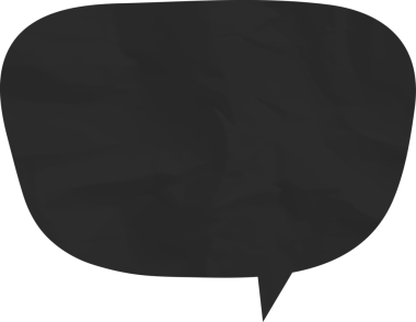 Eski grunge kağıt konuşma balonu, buruşuk element