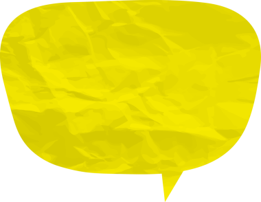 Eski grunge kağıt konuşma balonu, buruşuk element