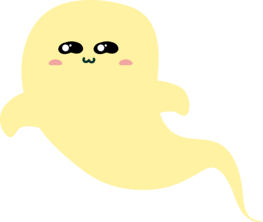 Çizgi film hayaletinin vektör çizimi