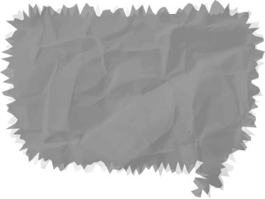 Eski grunge kağıt konuşma balonu, buruşuk element