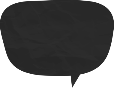 Eski grunge kağıt konuşma balonu, buruşuk element