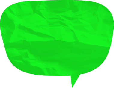 Eski grunge kağıt konuşma balonu, buruşuk element