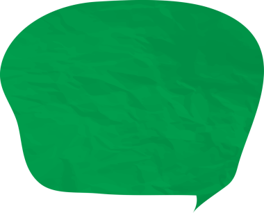 Eski grunge kağıt konuşma balonu, buruşuk element