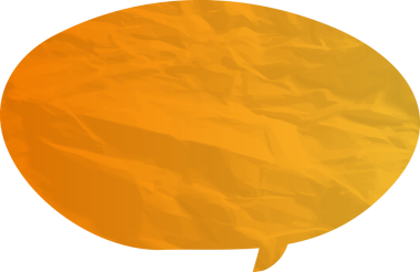 Eski grunge kağıt konuşma balonu, buruşuk element