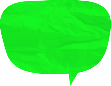 Eski grunge kağıt konuşma balonu, buruşuk element