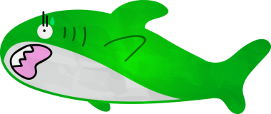 Karikatür canavarı, beyaz üzerinde izole