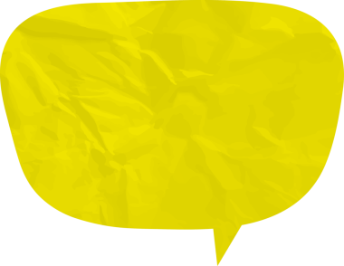 Eski grunge kağıt konuşma balonu, buruşuk element