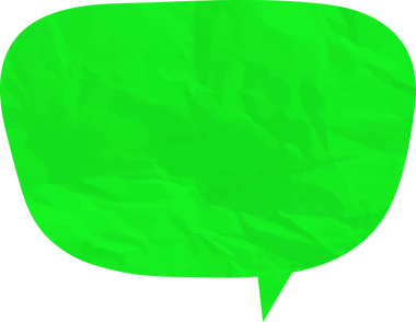 Eski grunge kağıt konuşma balonu, buruşuk element