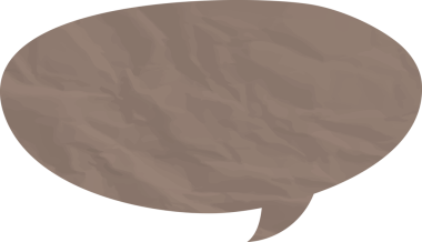 Eski grunge kağıt konuşma balonu, buruşuk element