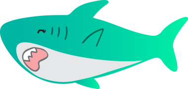 Şirin köpekbalığı karikatürü, deniz hayvanı