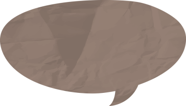 Eski grunge kağıt konuşma balonu, buruşuk element