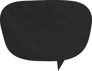 Eski grunge kağıt konuşma balonu, buruşuk element