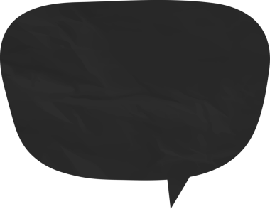 Eski grunge kağıt konuşma balonu, buruşuk element