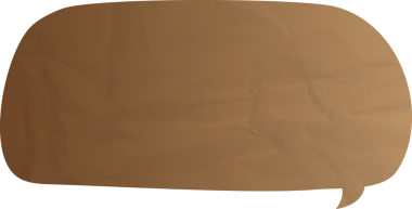 Eski grunge kağıt konuşma balonu, buruşuk element