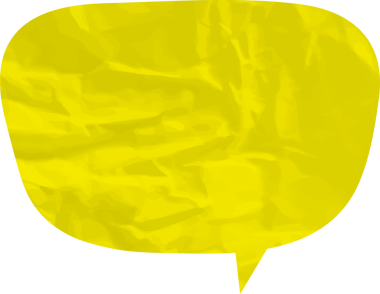 Eski grunge kağıt konuşma balonu, buruşuk element