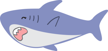 Şirin köpekbalığı karikatürü, deniz hayvanı